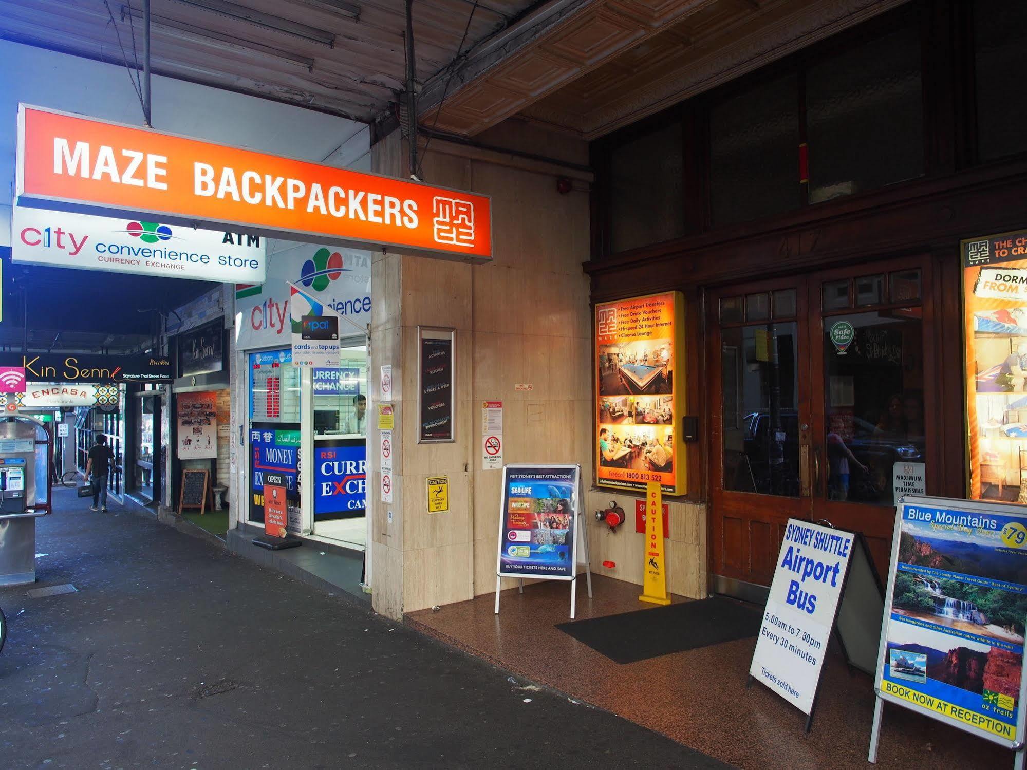 Auberge de jeunesse Maze Backpackers - Cité de Sydney Extérieur photo